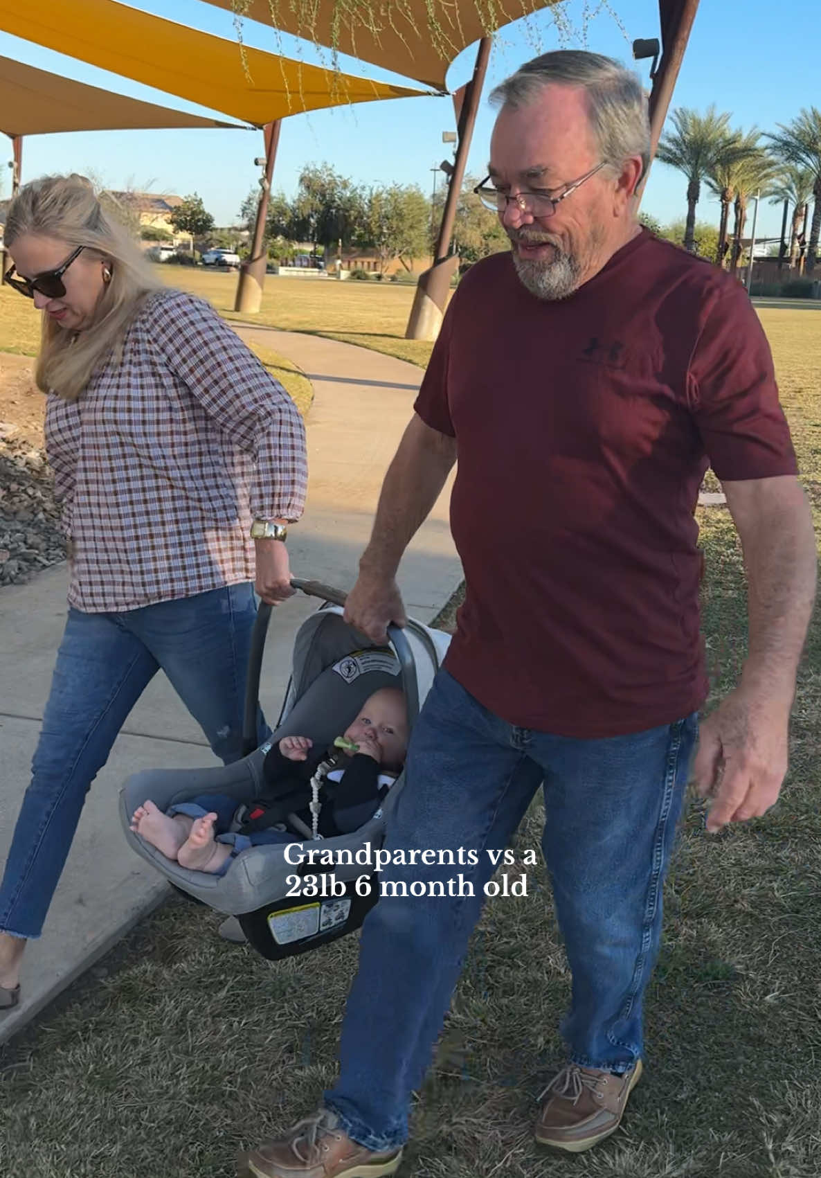 Auditioning to join the giant babies club 