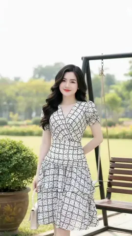 Váy tơ Hàn cao cấp#vaythietke #vayxinh #xuhuongtiktok #thoitrangbigsizehonghong 