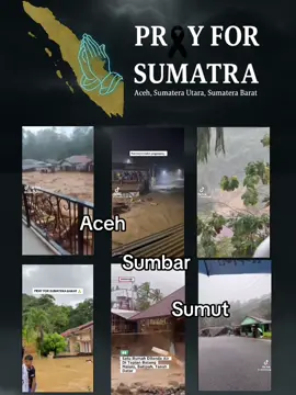 Doa untuk saudara-saudara kita di Sumatera! 🥺❤️ Banjir melanda Aceh, Sumatera Utara, dan Sumatera Barat. Mari kita doakan bersama agar mereka yang terdampak diberikan kekuatan, keselamatan, dan kesabaran. ##banjir #prayforaceh #prayforsumbar #prayforsumut #bencanaalam 
