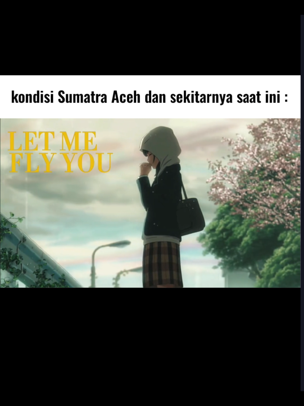 untuk nyata  #weatheringwithyou #sumatra #aceh #tenkinoko #anime  cr.@koalaaqelele 