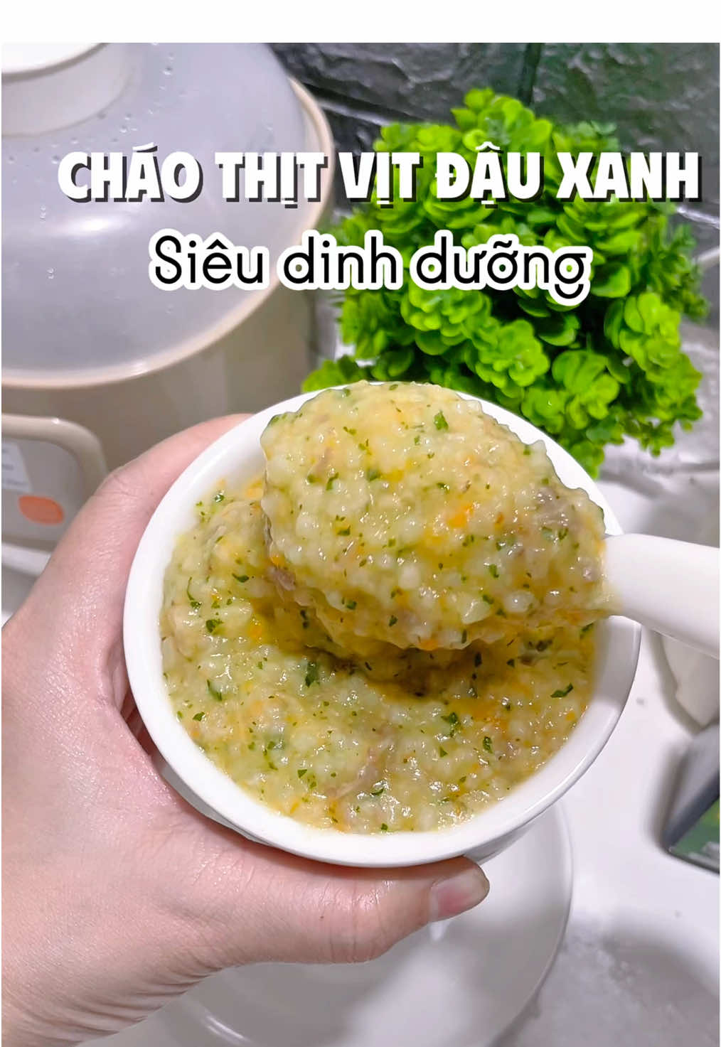 Cháo thịt vịt đậu xanh cho bé. Siêu bổ dưỡng #andammemochi #andamtruyenthong #andam #andamcungbe #beandam 