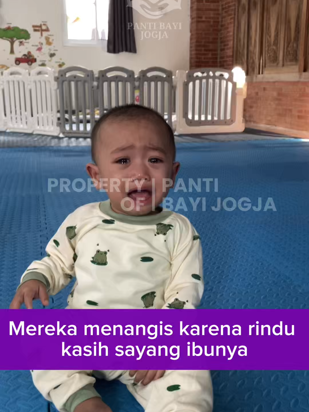 Bagaimana cara menenangkannya, jika obatnya adalah ibunya yang sekarang sudah pergi meninggalkannya🥹💔 #bayi#pantiasuhan#rindu#ibu#sedih