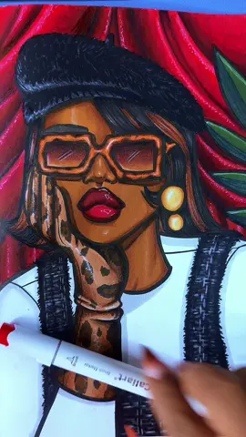 Oh look who finally colored something 😂 #coloring #coloringbook #blackart #artistoftiktok 