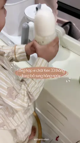 Cách mình bổ sung vi chất trong một ngày cho Ken. Các măm tham khảo thử nha #embenivaken #bioamicus #bioamicusd3k2 #d3k2canada 