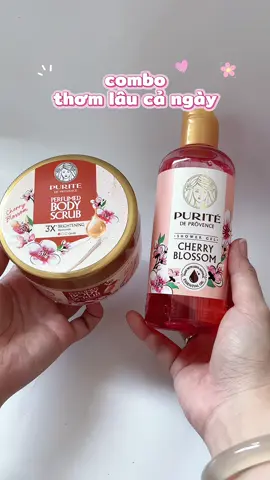 TDC Purité - Bodyscub - Hương Hoa Anh Đào 🌸🎀  #kemtaydabody #taytebaochet #purite #huongnuochoacaocap #fypシ 