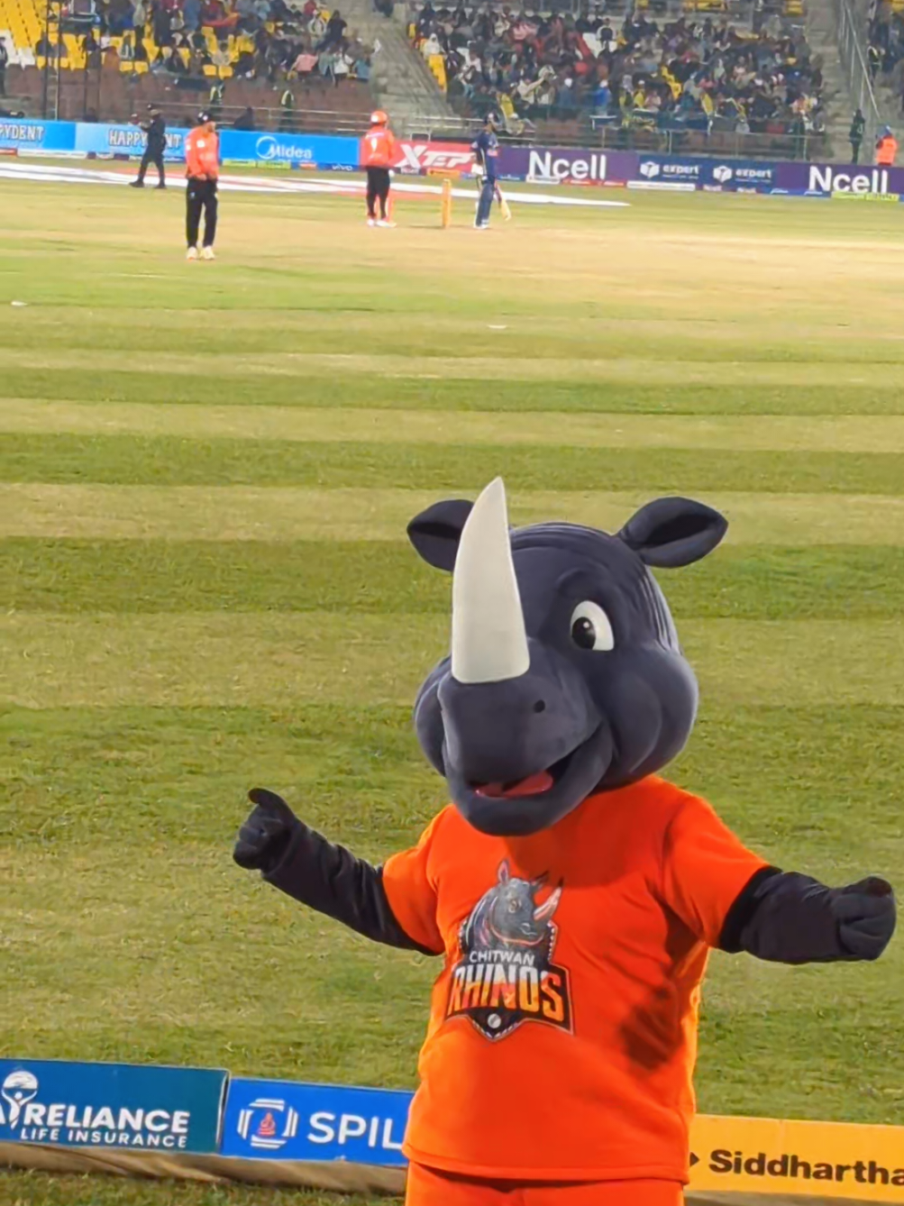 Here comes Sambhi from Chitwan - Mr. Gaida! The Gaida Dance! @Chitwan Rhinos  #NPL #Cricket #Gaida56 #Nepal #kavrelisamdi 