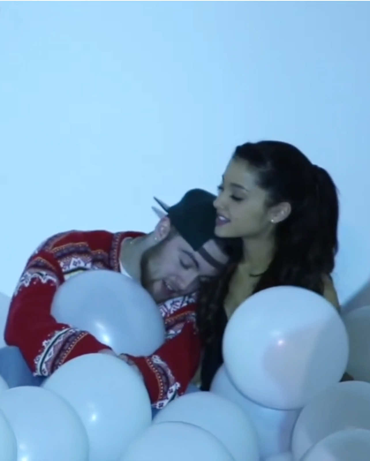 Mac Miller and Ariana Grande behind the scenes of “The Way” music video  #macmiller #ripmacmiller #arianagrande #forgood #musicvideo 