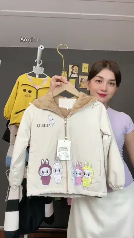 Áo gió lót lông Labubu ấm xinh cho bé mẹ nha #aogiochongnuoc #aogiolotlong #doxinhchobe #thoitrangbeyeu #aochobe 