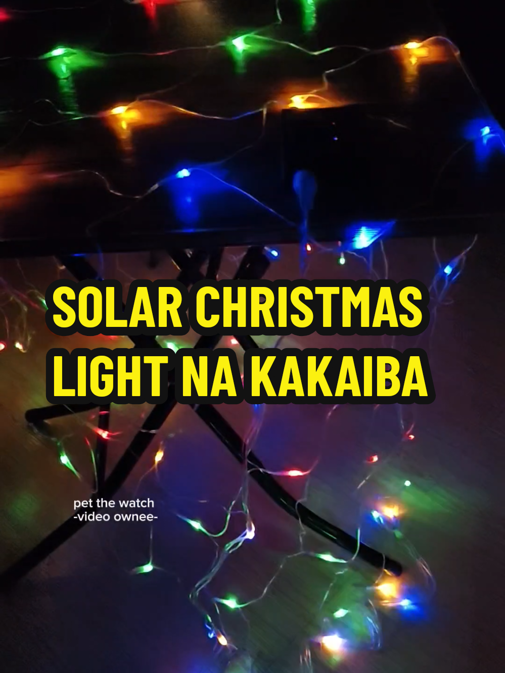 CHRISTMAS LIGHT NA SOLAR AT PUWEDENG PAMPAGANDA NG RESTAURANT AT BUSINESS MO...REMOVABLE NA DIN ANG SOLAR PANEL NITO #solarchristmaslight #solarlight #curtainchristmaslight #solar #trending 