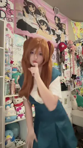 watching the new stranger things season c: #asukalangley #evangelion #cosplay #evangelioncosplay #fyp 