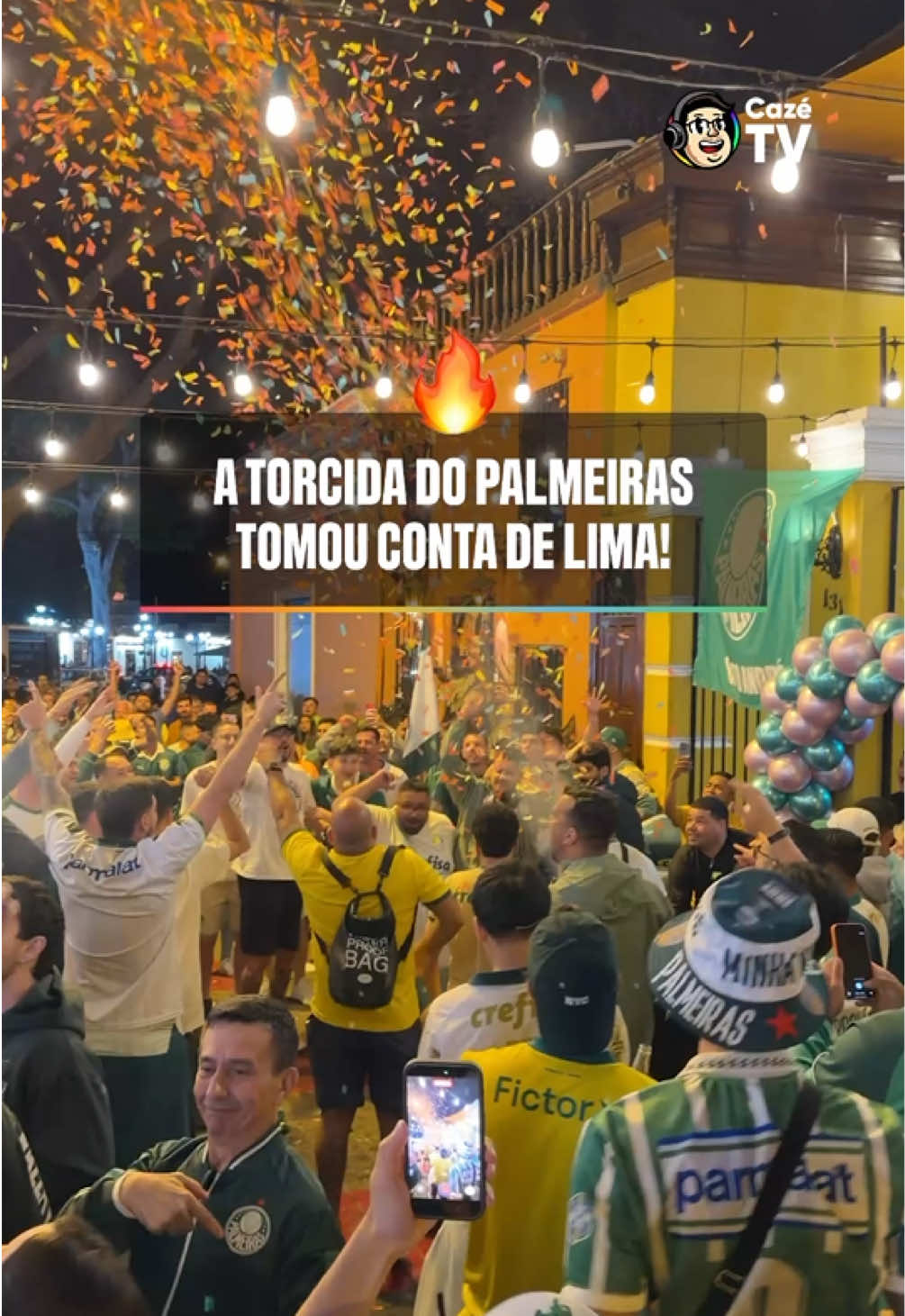 POMPEIA OU LIMA? A FESTA DO LADO ALVIVERDE TAMBÉM TÁ ABSURDA! 🟢⚪ CHEGA LOGOOO, SÁBADO! 🔥🏆 @Alan Gouveia   #Libertadores #CoberturaCazéTV #Palmeiras
