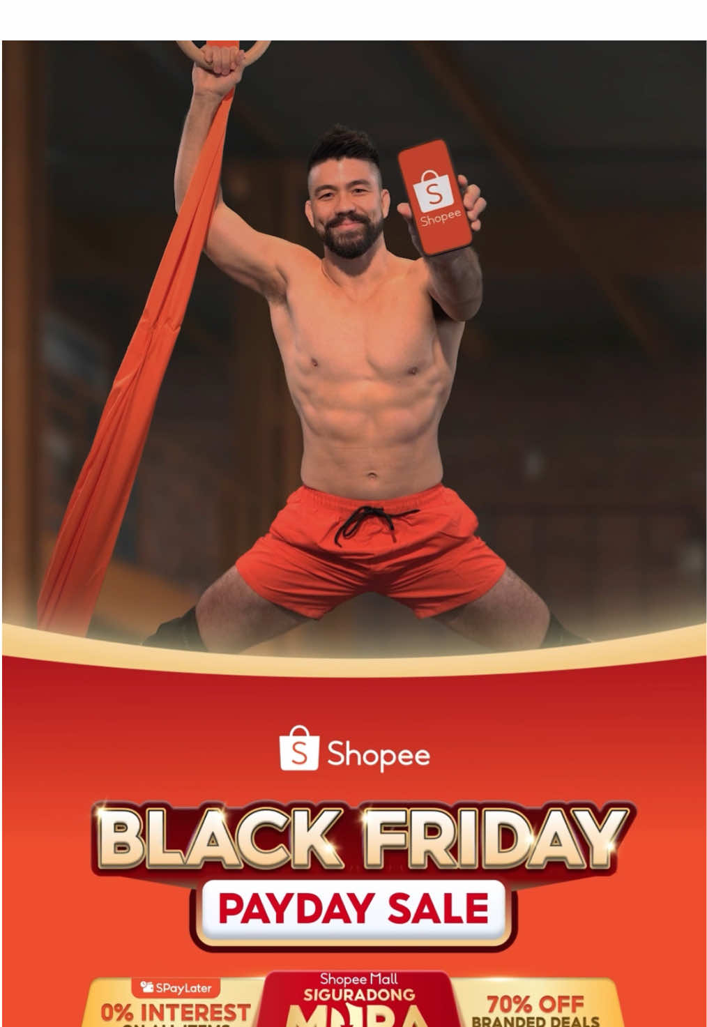 Petsa de peligro vibes na ba? 😭💸 Kapit lang hanggang Black Friday #ShopeePHPaydaySale sabi ni Bestie Mark! Dahil mapapa-WOW kayo na ala-James ‘pag nag-#CheckShopeeFirst ARAW-ARAW: 💪 #SPayLaterPH 0% Interest on ALL ITEMS 💪 Siguradong Mura sa Shopee Mall 💪 70% off branded deals Shop ngayong  #Shopee10Pasko: https://s.shopee.ph/7KpSL1EgBl DTI Fair Trade Permit No. FTEB-242878 Series of 2025
