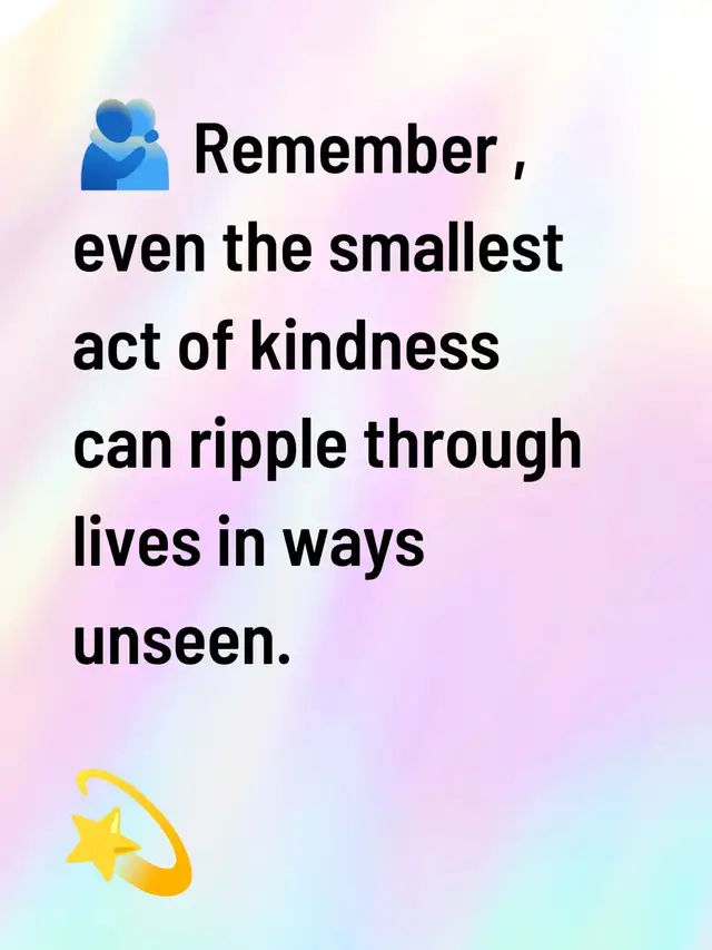 Yes kindness no matter how simple or small can spark a chain reaction of good. #kindness #kindnessmatters #kind #tiktoktext #tiktoktexting