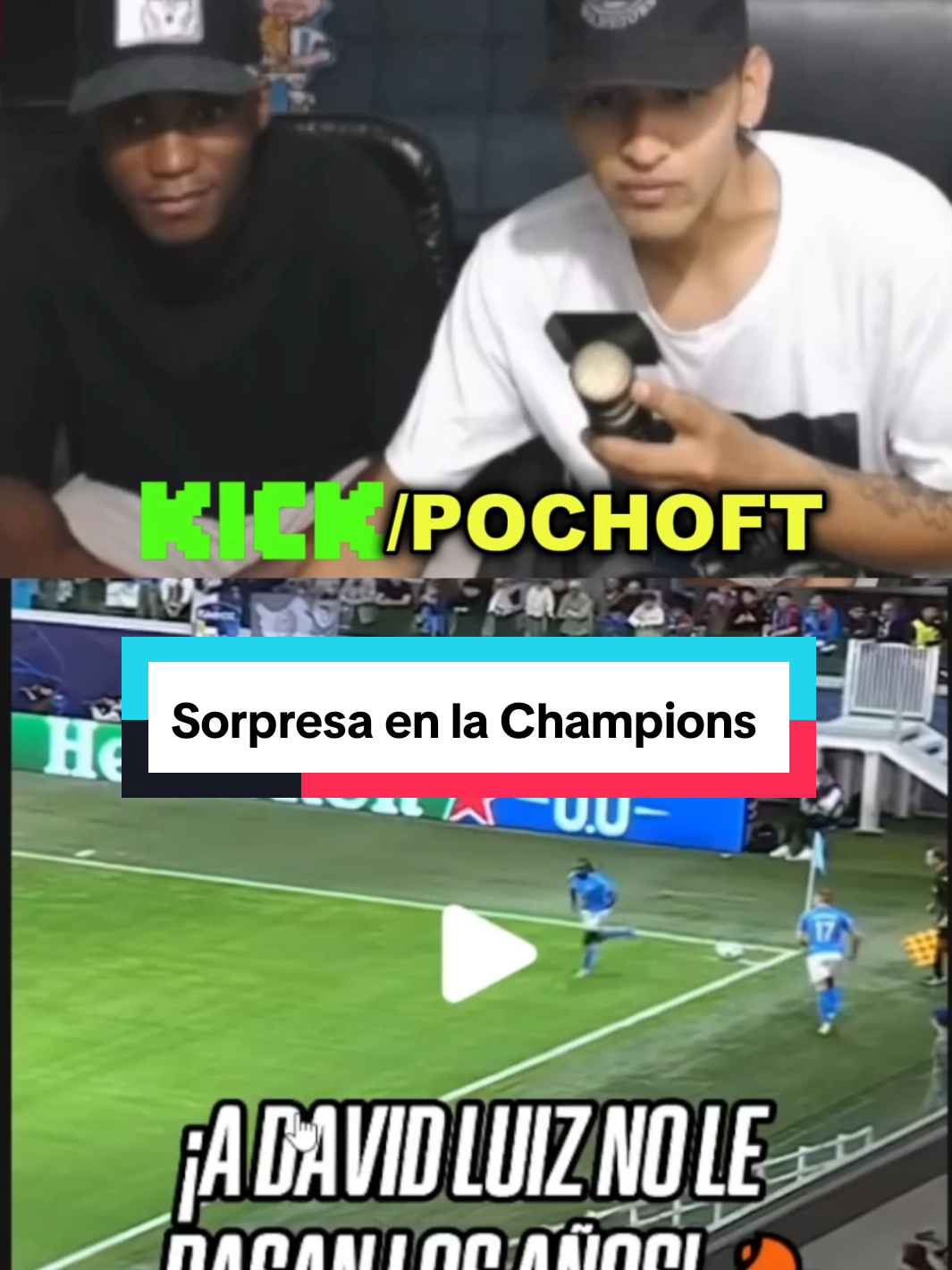 Sorpresa en la Champions  #futbolistas #footballtiktok #POCHOFT #creadordigital #videoviral 