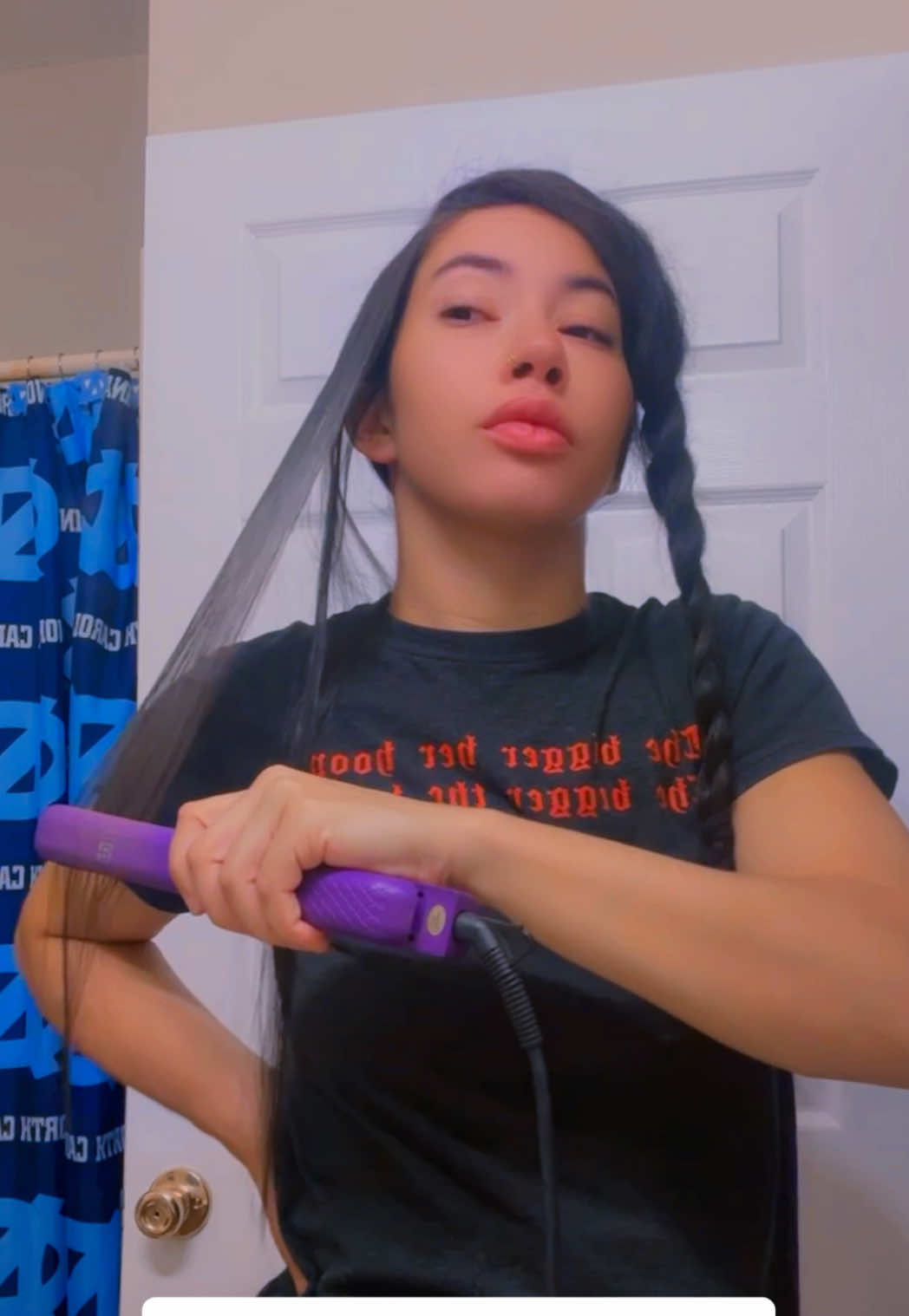 Why did I decide to straighten my hair so late?! 😩 #fypシ #hairtoks #foryoupage #pov #longhair 