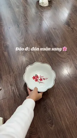 Bộ hoa mặt trời đào đỏ sứ Bát Tràng cao cấp #batdiadep #gomsubattrang #tết2026 #decor #hoamattroi 