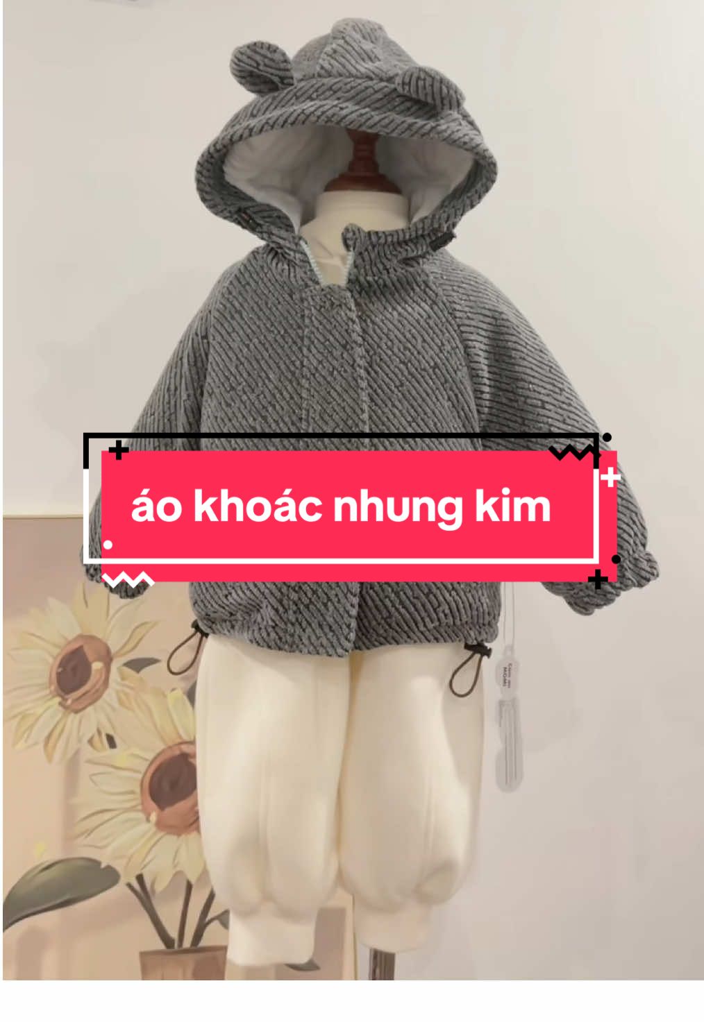áo khoác nhung kim trần bông cho bé #h #xhuong #tiktok 