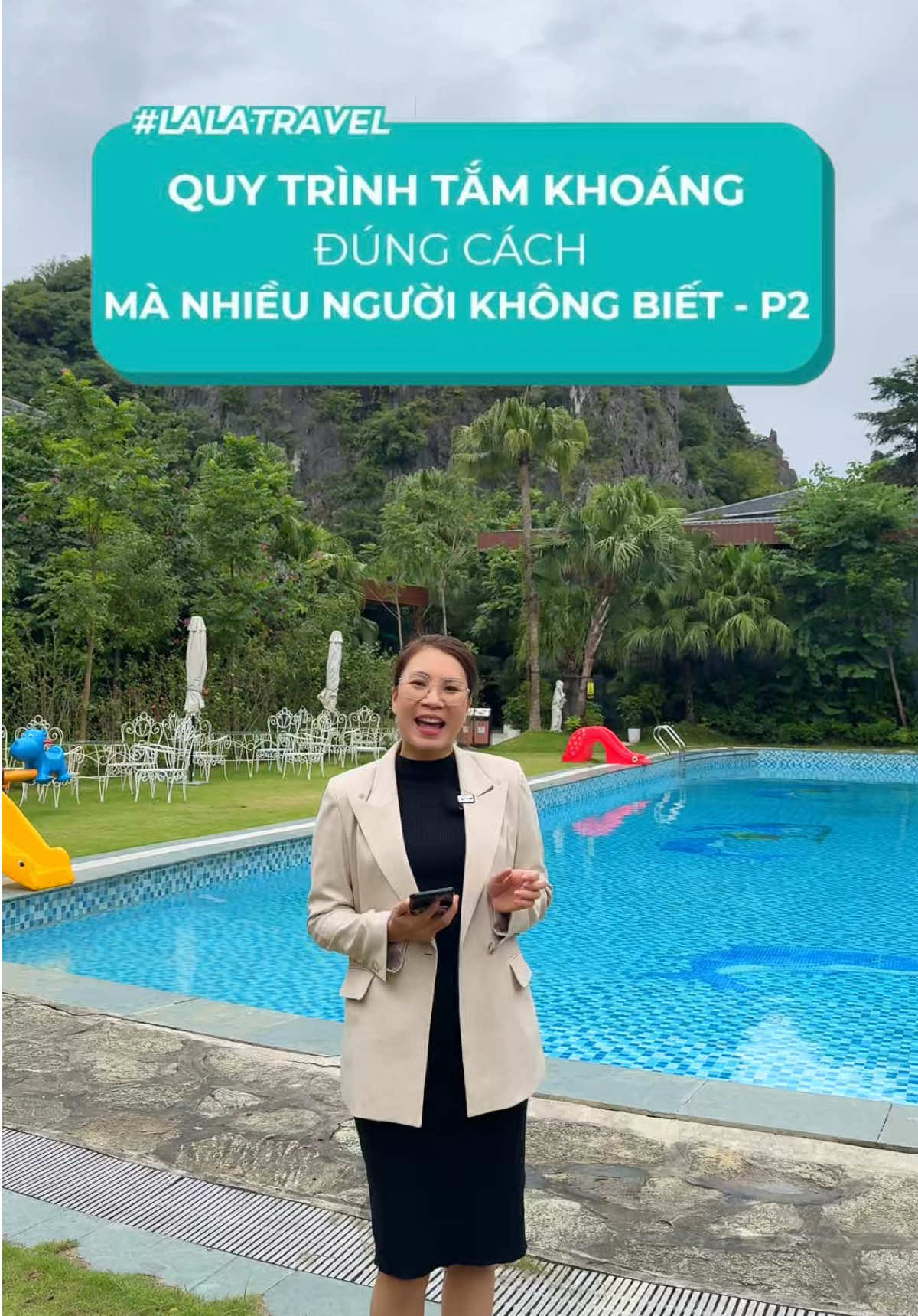 Quy trình tắm khoáng đúng cách mà nhiều người không biết - Phần 2 #lalatravel #dulichninhbinh #checkinninhbinh #minawakenhga #resortninhbinh 