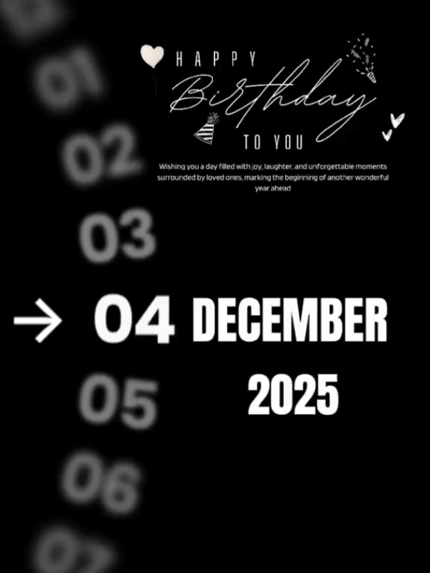 It’s my birthday 🎉 | December 4 Another year older, wiser, and happier ✨ Tap “Use template” and make your moment shine 💖 #CapCut #capcutpioneer #pioneertemplate #happybirthday #december 
