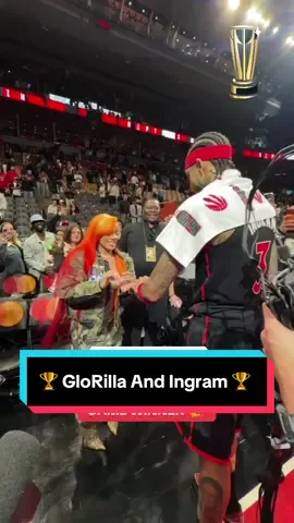 🏆 This was too cute 🥹 🏆 #NBA #Basketball #Glorilla #brandoningram #Raptors 