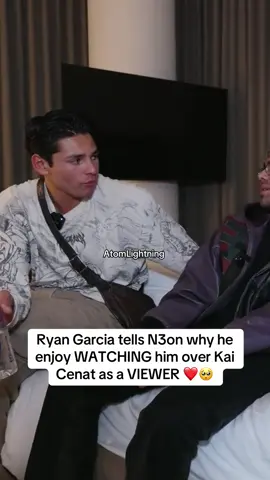 Ryan Garcia tells N3on why he enjoy WATCHING him over Kai Cenat as a VIEWER ❤️🥺 #n3on #ryangarcia #kaicenat @Ryan Garcia 