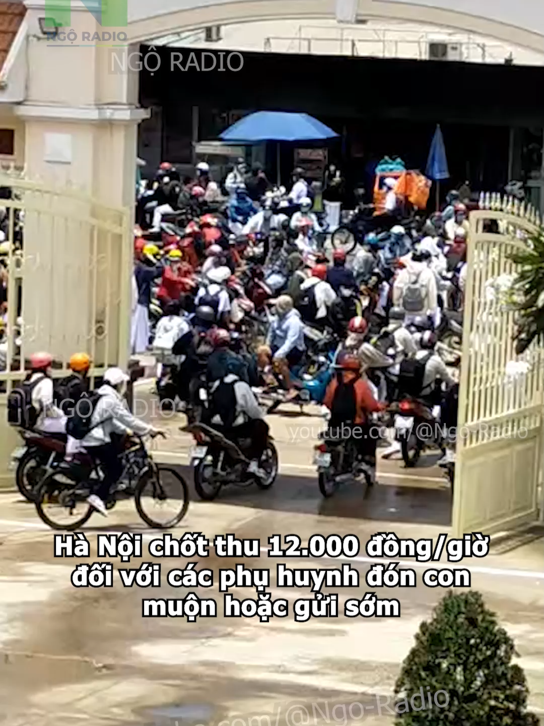 Hà Nội chốt thu 12.000 đồng/giờ đối với các phụ huynh đón con muộn hoặc gửi sớm#cuocsong #ngoradio #tintuc #viraltiktok