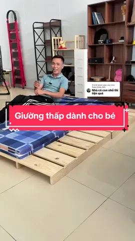 Trả lời @Chú Toản Chân Đất bạn sẽ tối ưu được không gian trong phòng mà không lo bé bị ngã đâu nhé ☺️ #giuong #giuongpallet #giuongngu #giuonggo #giuonggothong  @Chú Toản Chân Đất 