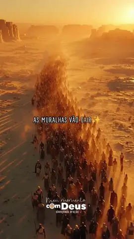 Deus, As Muralhas de Jericó vão Cair. ✨ Parte 1 “Sete dias, a ordem foi dada Marchar em silêncio Com a fé na jornada O povo de Deus em frente a Jericó Uma fortaleza, um nó As muralhas tão altas tocando o céu Guardando a promessa sob um véu Mas a voz do senhor ecoou mais forte Não temam a sorte, eu sou o seu norte” #deus #jesus #louvoresbrasil #hinosevangelicos #gospel 