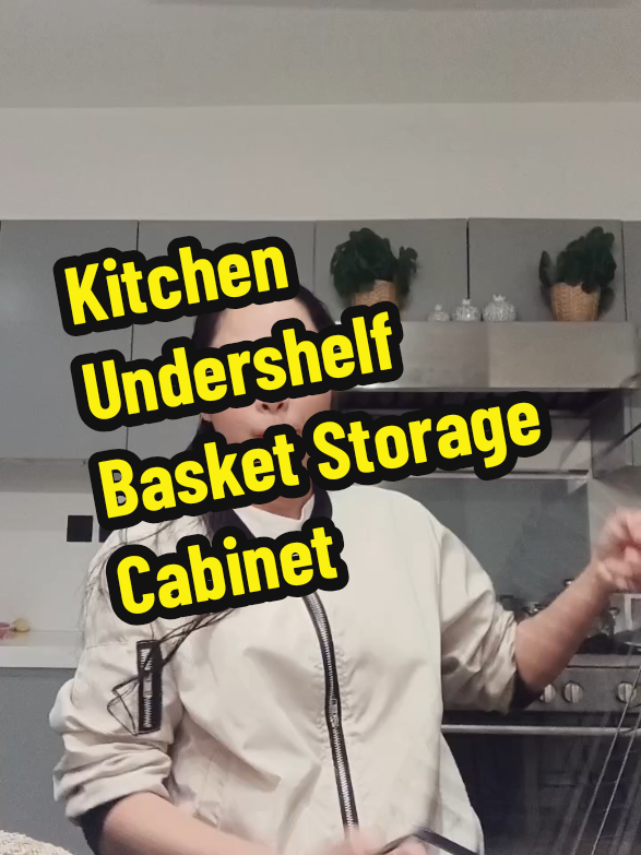 Kitchen Undershelf Basket Storage Cabinet  #undershelfbasket #undershelf #fyp 