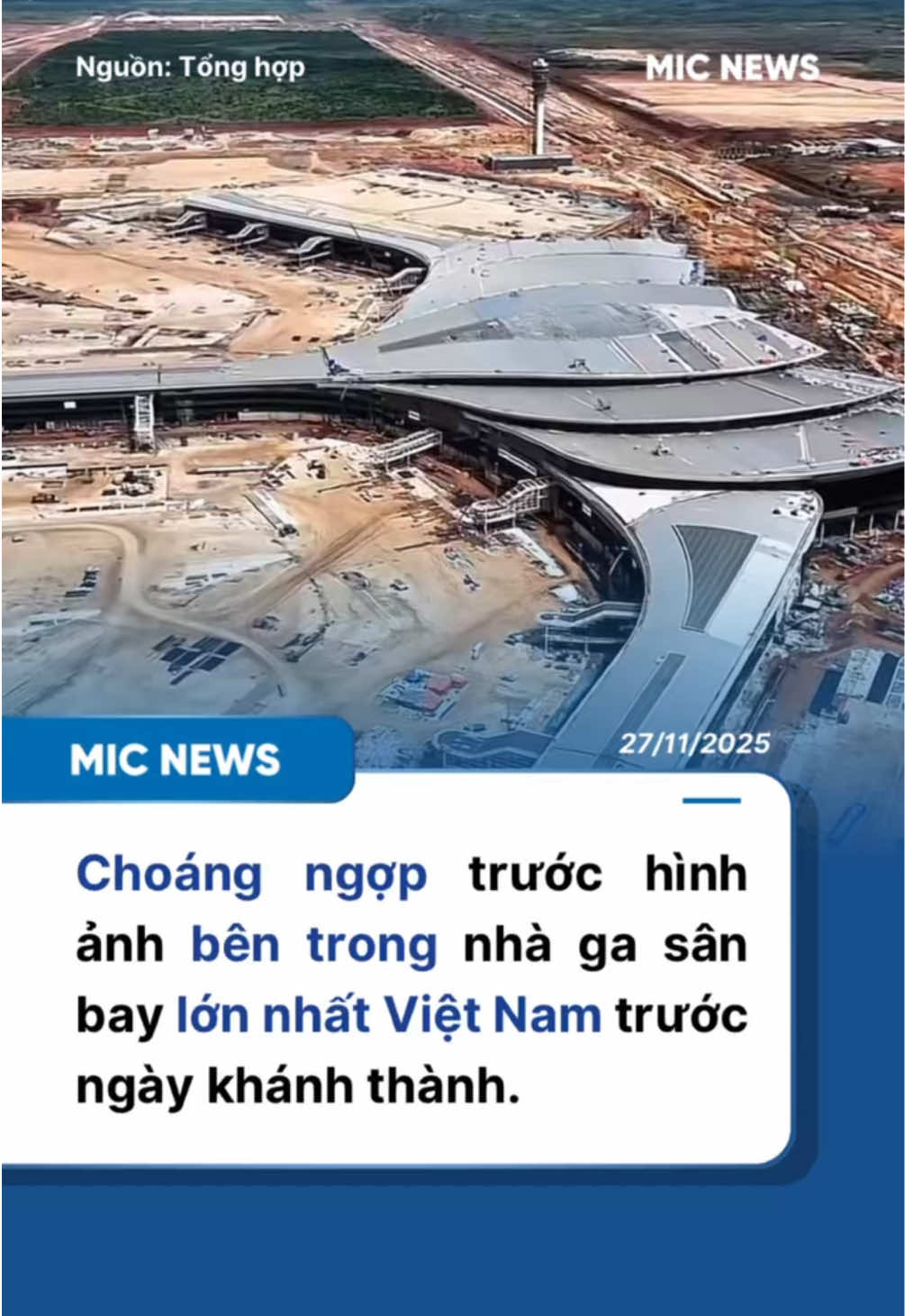 Người dân háo hức, đón chờ chuyến bay đầu tiên tại Sân bay Long Thành 19/12 tới đây #sanbaylongthanh #hangkhongvietnam 