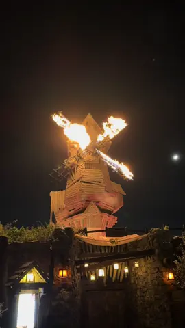 Universal's Epic Universe - The Burning Blade Tavern in Dark Universe #darkuniverse #theburningbladetavern #epicuniverseorlando #universalorlando #windmill 