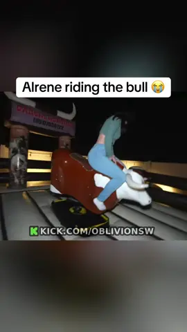 Alrene riding the bull 😭 #oblivion #fyp 