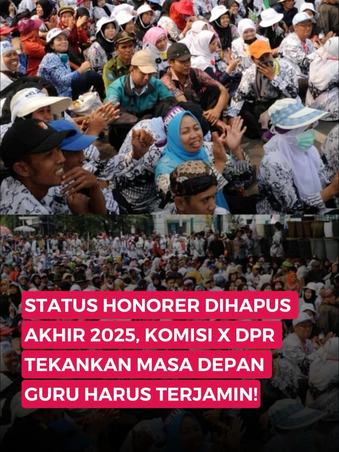 Status honorer dihapus akhir 2025, Komisi X DPR tekankan masa depan guru harus terjamin! Simak informasi lengkapnya di video👇 #GuruHonorer #InfoJakarta #BrilioNewsReels #Trending #Viral
