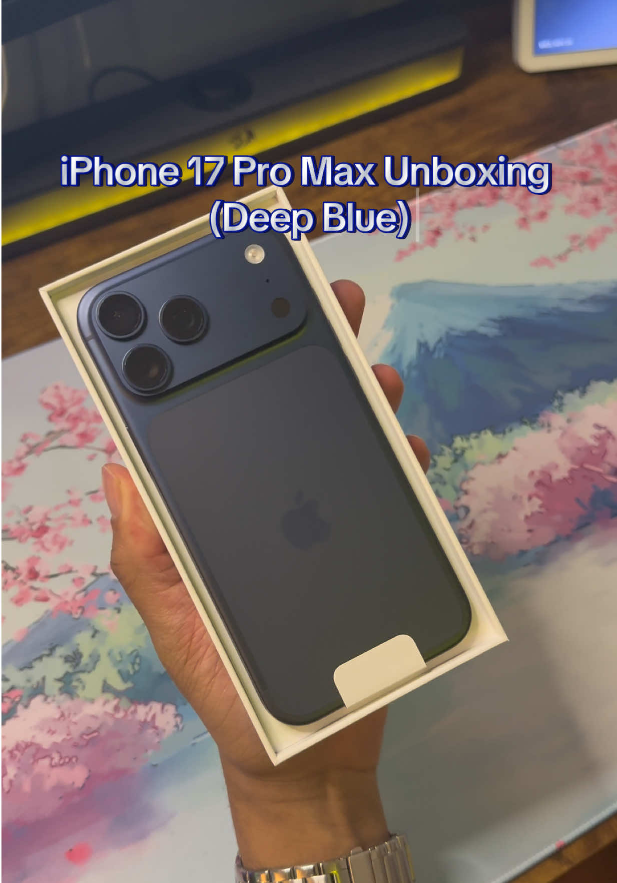 iPhone 17 Pro Max Unboxing  (Deep Blue) #fyp #Tech #apple #unboxing #iphone17promax 