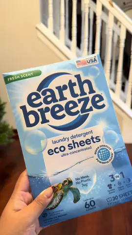 Earth breeze laundry detergent sheet is literally the best one I’ve ever smell! #fyp