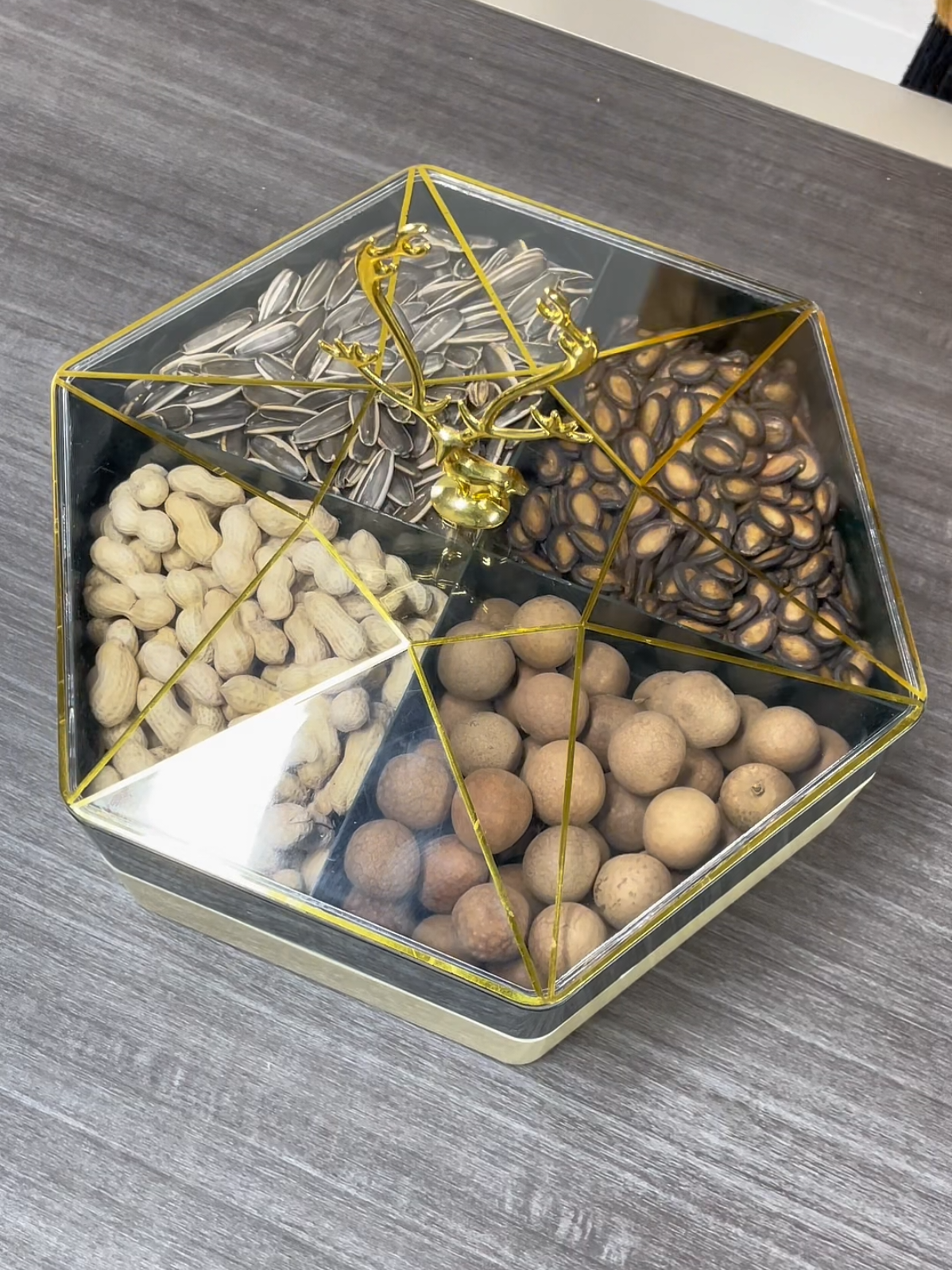 Hộp đựng hoa quả mứt tết 2026 #dogiadung #xh #giadungtienich #reviewdogiadung #hopmuttet 