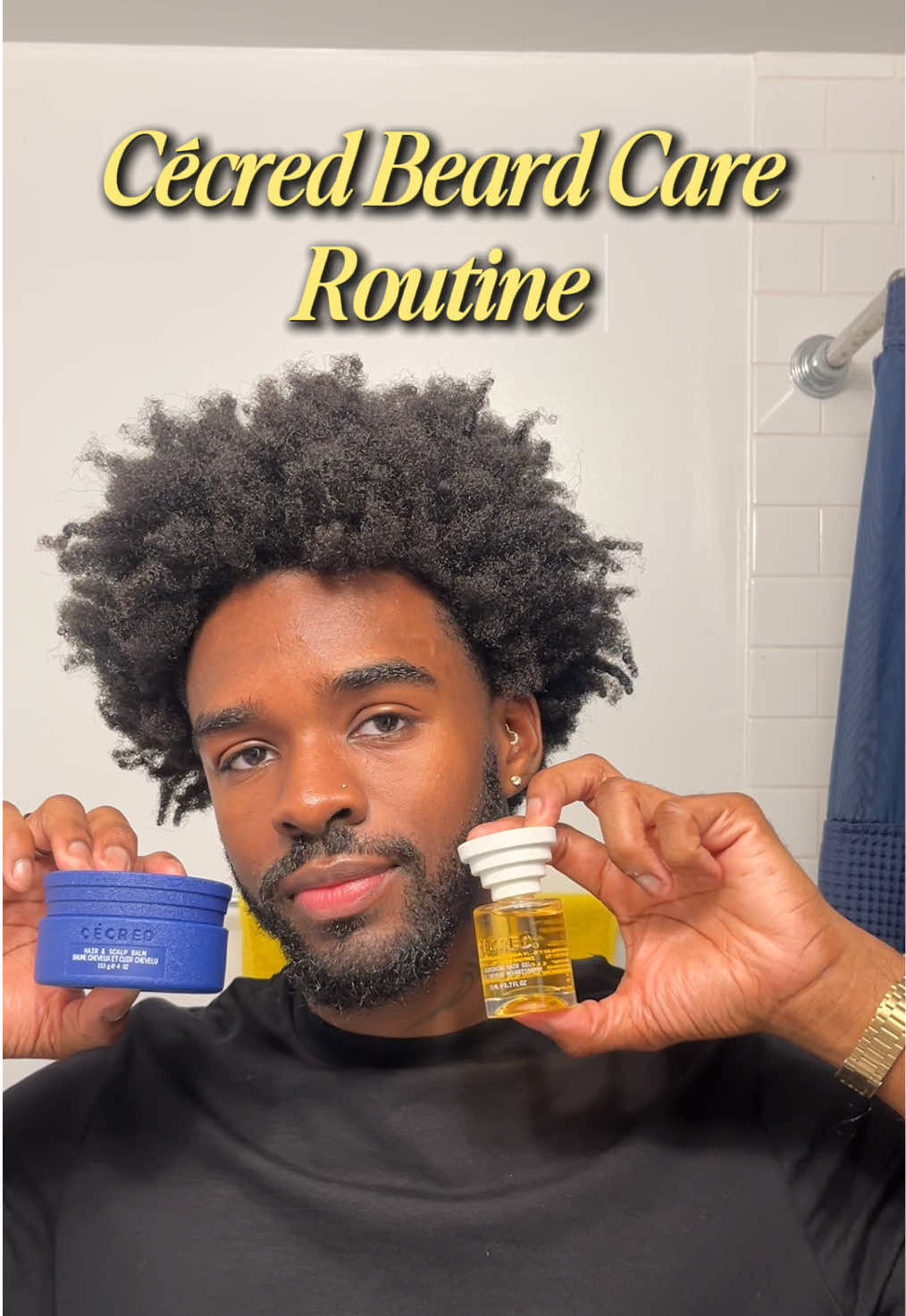Moisturized with a touch of shine thanks to @CÉCRED 😌#4chair #beard #beardcare #beardcareroutine #cecred 