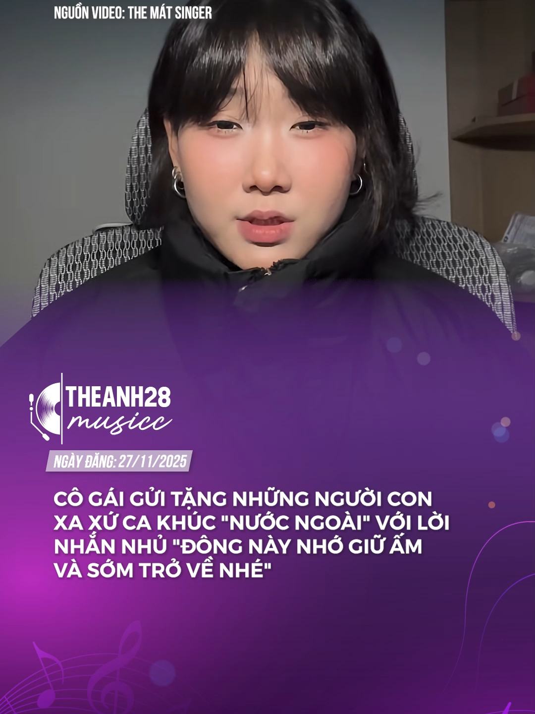 GỬI NHƯNG NGƯỜI CON XA XỨ#theanh28 #theanh28music #tiktokgiaitri #tiktoknews #music