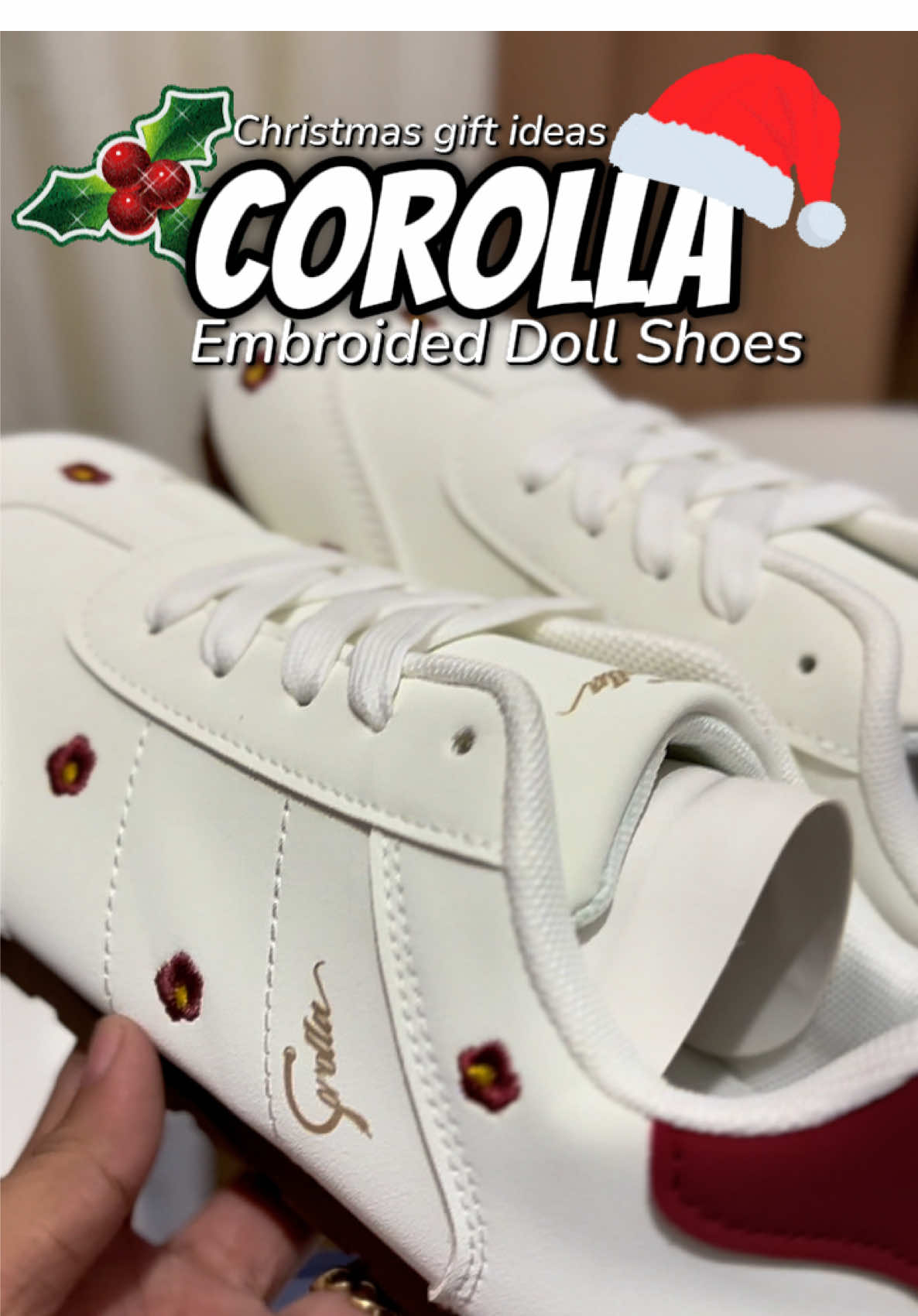Embroided Doll Shoes ng Corolla, Swak for gift giving this Holiday Season! 🎁Lakas maka Kikay at eabab. 😉 #corolla #giftideas #christmasgift #embroided #embroidery 