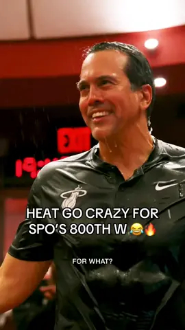HEAT HYPED FOR COACH SPO 😂🙌 (@Miami HEAT) #heat #miamiheat #NBA #coachspo #bball 