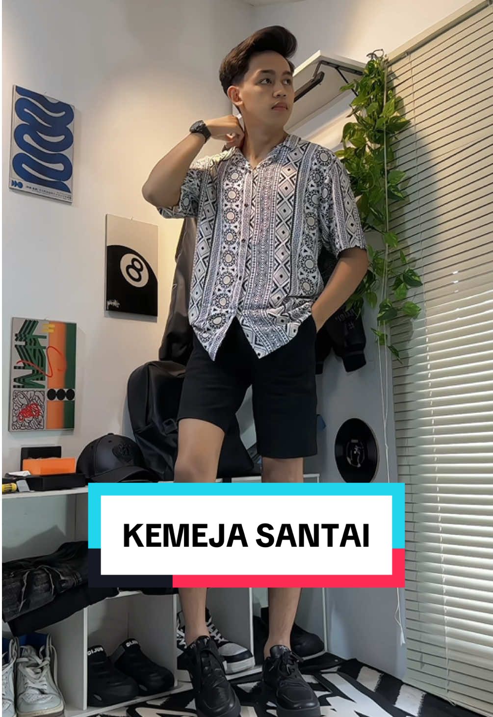 KEMEJA SANTAI PREMIUM🤩 #kemejasantai #kemejarayon #kemejapria #kemejalenganpendek #kemejamurah 