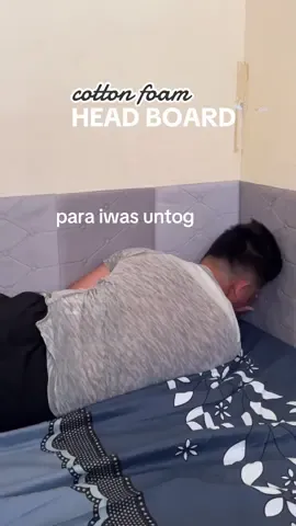 Safe nito para iwas untog, gumanda pa yung bed mo sa design ng head board 😍 #foamstickerheadboard #selfadhesiveheadboard #headboard #headboardsticker #wallheadboard 