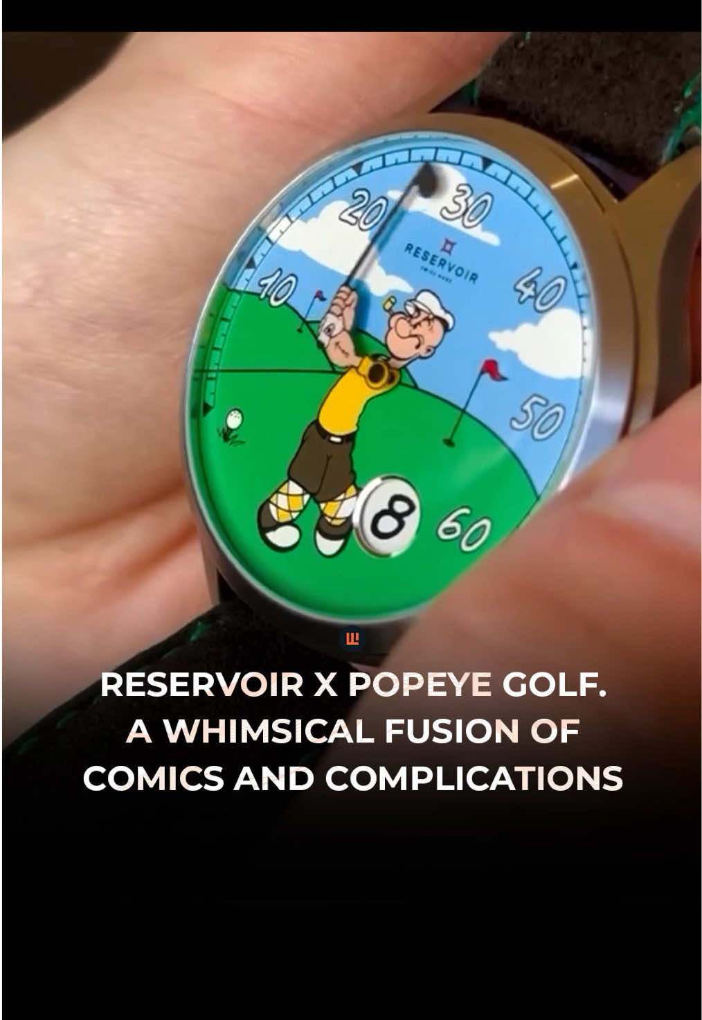 Teeing off with timeless fun ⛳✨ The RESERVOIR x Popeye Golf Edition blends fine watchmaking with lighthearted nostalgia — featuring Popeye mid-swing across a colorful course backdrop. With its retrograde minute hand and jumping hour window at 5 o’clock, this playful piece proves that precision and humor can share the same dial. Limited to 300 pcs 🏌‍♂🕰 Would you wear this to your next game or keep it in the collection? 👀 💰 $4,900 📹 @reservoirwatch #ReservoirWatch #PopeyeWatch #GolfEdition #BespokeTimepiece #LimitedEditionWatch         