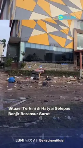 Allahu 😢 Semoga segala urusan untuk membersihkan dan memulihkan kawasan terjejas dipermudahkan 🤲🏻 Sumber: affan.driverhatyai #ohbulan #terkini #hatyai #banjir #surut 