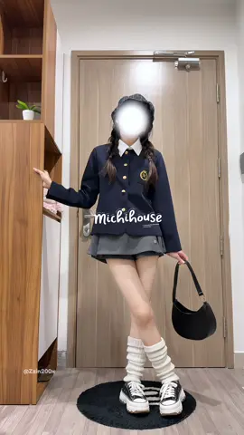 #outfitoftheday Phong cách Hàn Quốc 📚⋆˚꩜｡🫧  @MICHI House ##OOTD##phoidoxinh##Zzin200x#review  