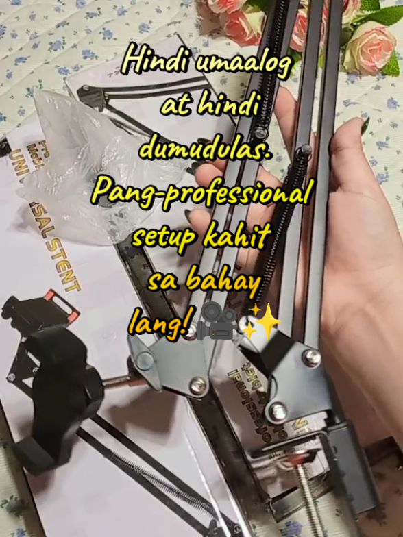 Sobrang tibay at smooth ng galaw nitong cellphone holder arm! Perfect para sa TikTok, livestream, online class, at binge-watching. Hindi na kailangan hawak nang hawak—ikabit mo lang, done! 🔥 ---- Universal Phone Stand Holder Mount Flexible 360° Rotation #cellphoneholder #phonestandholder #easyclickshop 