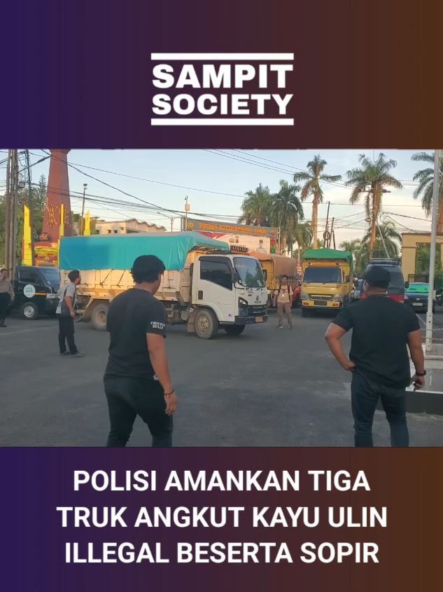 TIGA UNIT TRUK PENGANGKUT KAYU ULIN TANPA DOKUMEN RESMI, DIAMANKAN JAJARAN SATRESKRIM POLRES KOTAWARINGIN TIMUR DALAM OPERASI PENINDAKAN OPS WANALAGA TELABANG 2025. #sampit #kotim #kalteng #kayu #ulin 