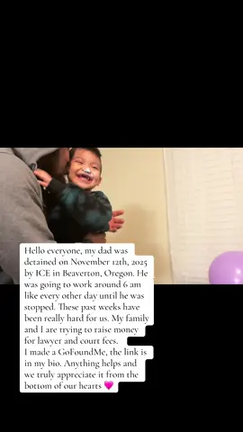 this christmas might be the first without him and it hurts so much that words can’t explain it. My siblings and I are fighting to be strong and keep going with our lives, but it truly pains us not being able to be with him. My dad is everything to us and we miss him so much. #ice #deportation #fyp #grwm #wicked 