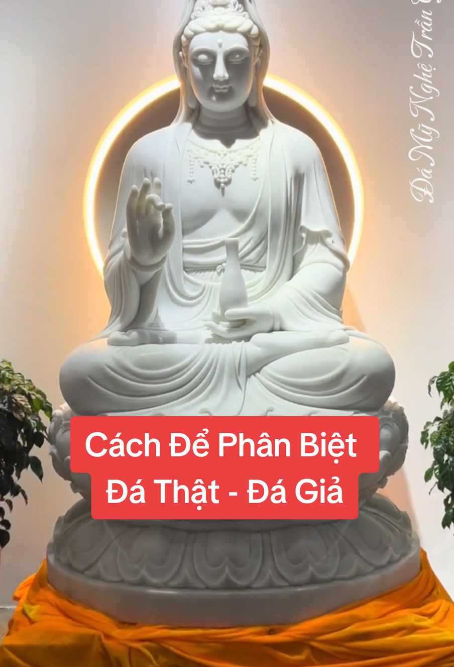 Tượng đá thật hay bột đá giả? 30 giây phân biệt ngay để không mất tiền oan. #tuongda #phongthuy #kiengky #muasamdongian #phatgiao 