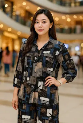 setelan wanita cantik #oneset #stelanmotif #bajustelan #setelankatun #setelanwanita 